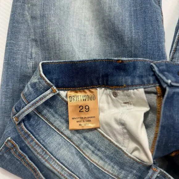 Driftwood Kelly Blueberry Blossom Jeans Women's 29 Floral Cottagecore Boho - Picture 14 of 16